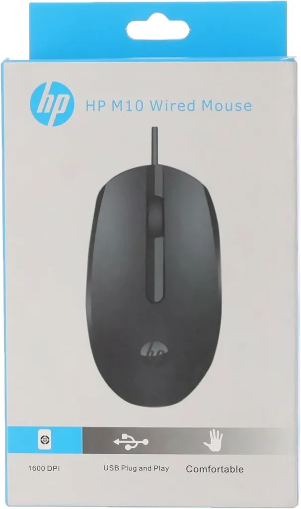HP MOUSE M10 WIRED - BLACK