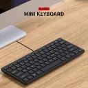 SENECESLI Small Keyboard Wired Thin Lightweight 78 Keys USB Small for PC Computer Laptop Compact Keyboard for Mac/Android/iOS