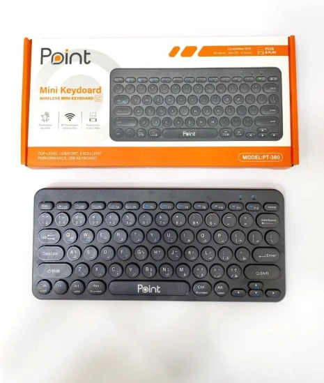 WIRELESS & BLUTOOTH KEYBOARD PT-380 POINT