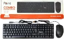 PT-1901 Wired Keyboard and Mouse Combo Set, Ergonomic Design, Black