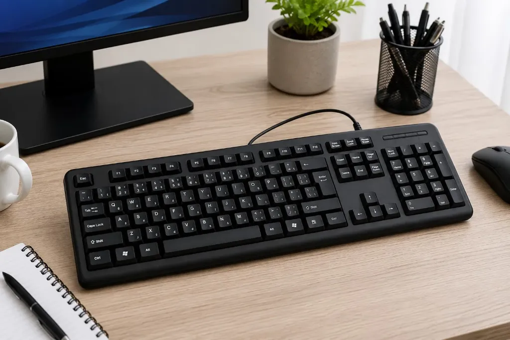 SkyTech ST-110 Wired Full-Size Keyboard – Arabic & English Layout